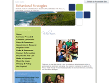 Tablet Screenshot of behavioralstrategiescorp.com